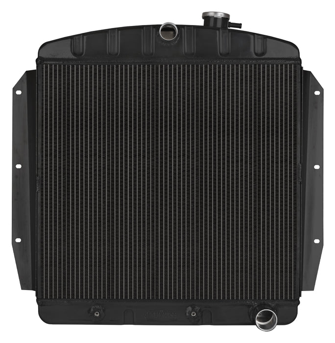 55-59 Chevy Truck Aluminum Radiator Black Night Rider Series Cold Case Radiators - TRUCKED UP - Truck Superstore