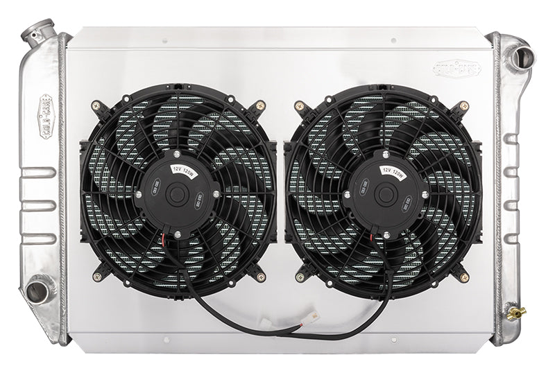 97-03 Ford Truck F150 Coyote Swap Aluminum Performance Radiator With Dual 12 Inch Fan Kit Cold Case Radiators - TRUCKED UP - Truck Superstore