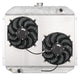 66-79 Ford Bronco Coyote Swap Aluminun Radiator and Dual 12 Inch Fan Kit Cold Case Radiators - TRUCKED UP - Truck Superstore