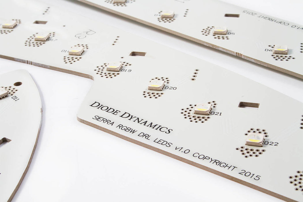 2014-2016 GMC Sierra RGBW DRL LED Boards Diode Dynamics - TRUCKED UP - Truck Superstore