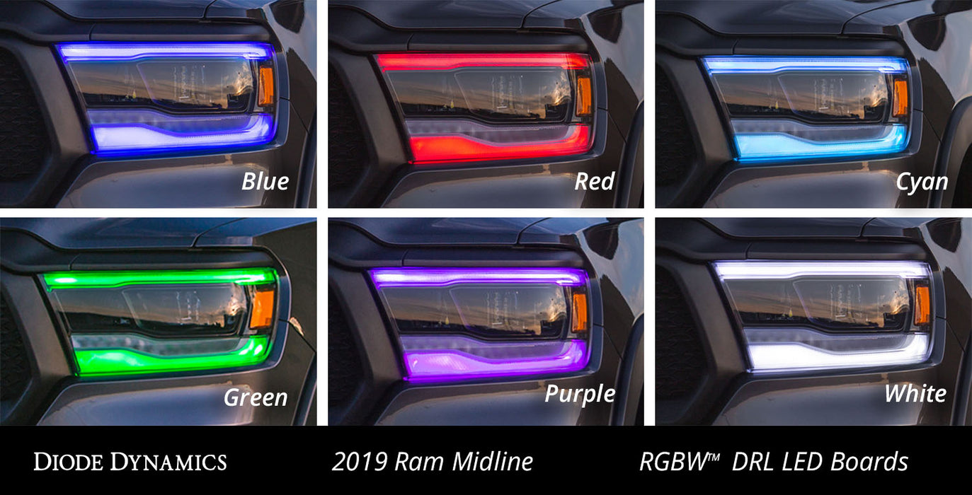 RGBW DRL LED Boards for 2019-2023 Ram 1500 Midline - TRUCKED UP - Truck Superstore