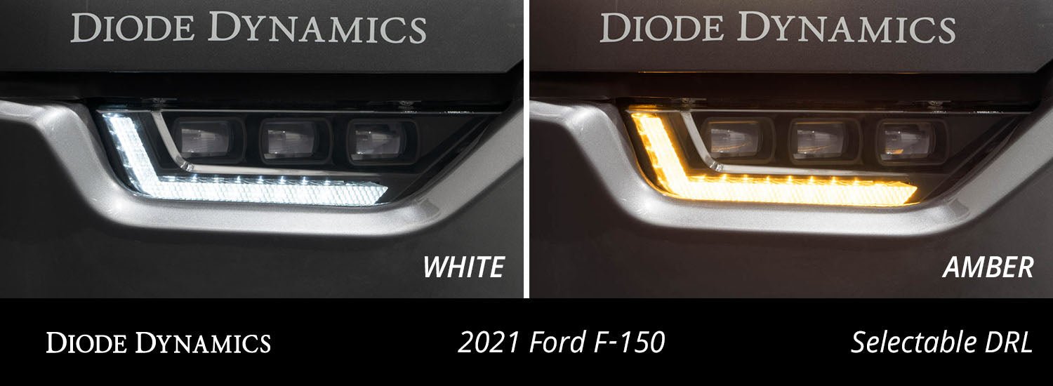 Elite Fog Lamps for 2021-2023 Ford F-150, Yellow Diode Dynamics - TRUCKED UP - Truck Superstore