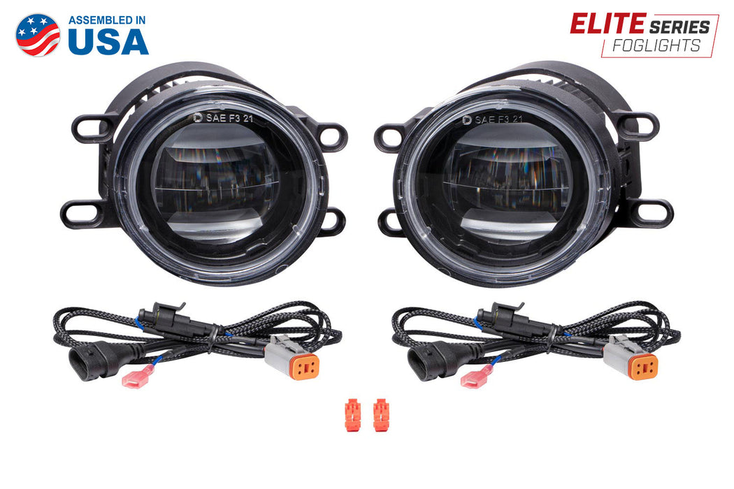 Elite Series Fog Lamps for 2008-2010 Toyota Highlander Pair Yellow 3000K Diode Dynamics - TRUCKED UP - Truck Superstore