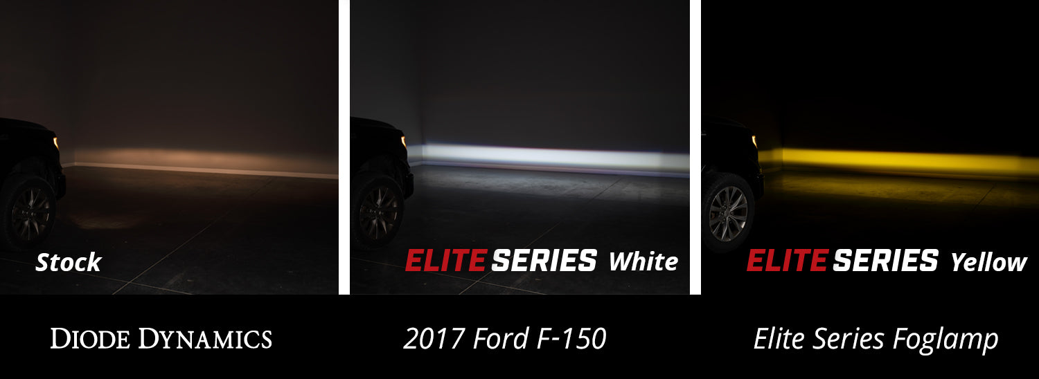 Elite Series Fog Lamps for 2017-2022 Ford Super Duty Pair, Yellow (3000K) Diode Dynamics - TRUCKED UP - Truck Superstore