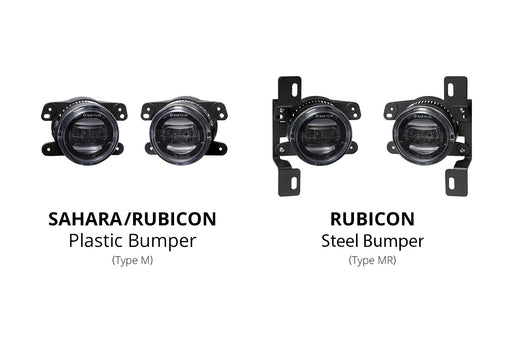 Elite Series Fog Lamps for 2018-2022 Jeep JL Wrangler Rubicon w/ Steel Bumper Pair Cool White 6000K Diode Dynamics - TRUCKED UP - Truck Superstore