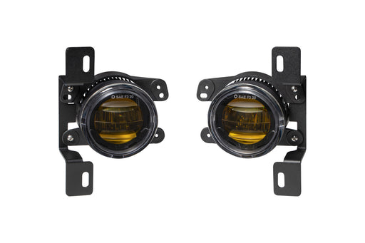 Elite Series Fog Lamps for 2018-2022 Jeep JL Wrangler Rubicon w/ Steel Bumper Pair Yellow 3000K Diode Dynamics - TRUCKED UP - Truck Superstore