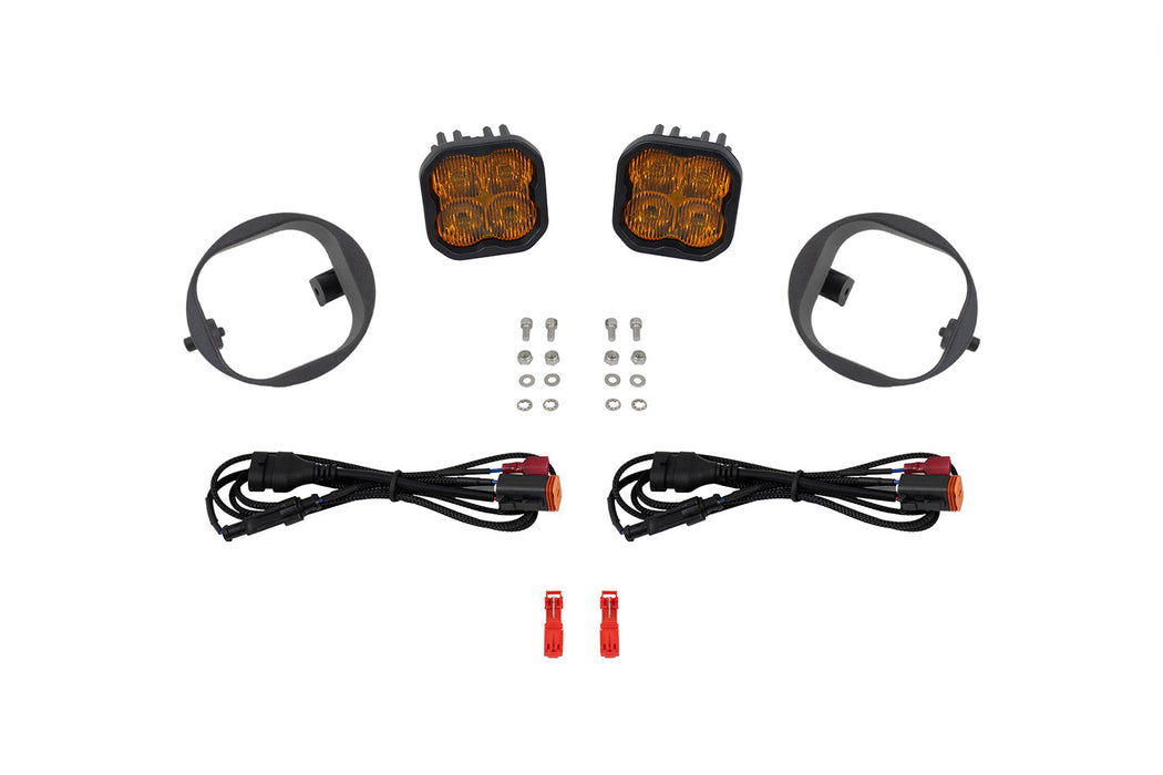 SS3 Max Honda Element LED Fog Light Kit, Yellow SAE Fog Diode Dynamics - TRUCKED UP - Truck Superstore