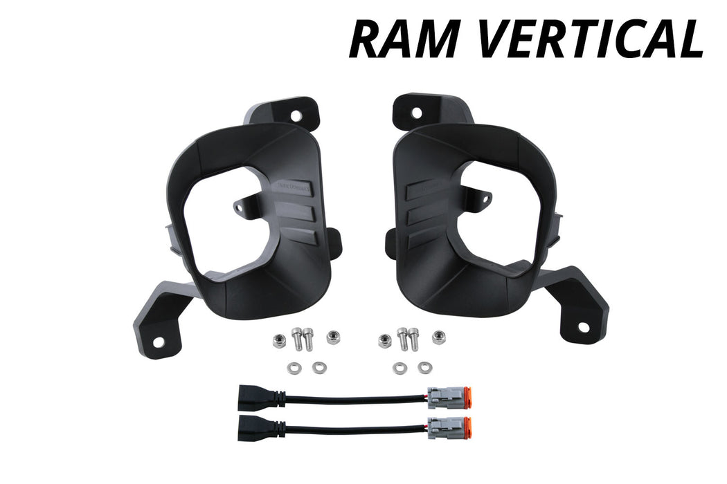SS3 Ram Vertical Fog Light Mounting Bracket Kit Diode Dynamics - TRUCKED UP - Truck Superstore