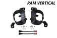 SS3 Ram Vertical Fog Light Mounting Bracket Kit Diode Dynamics - TRUCKED UP - Truck Superstore