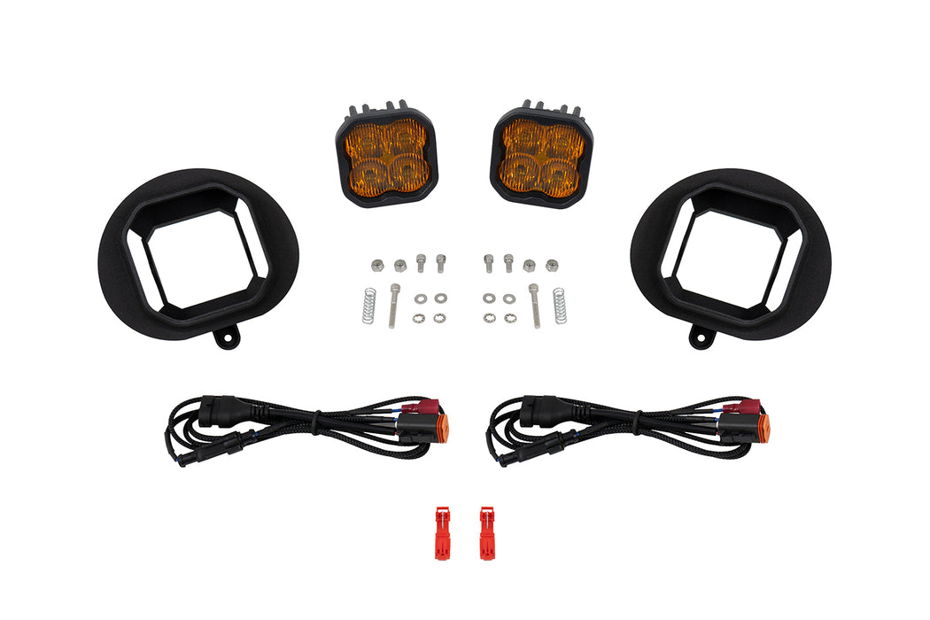SS3 SAE/DOT Type DR Fog Light Kit Yellow (3000K) Max (38.5 watts) Yellow SAE Fog Diode Dynamics - TRUCKED UP - Truck Superstore