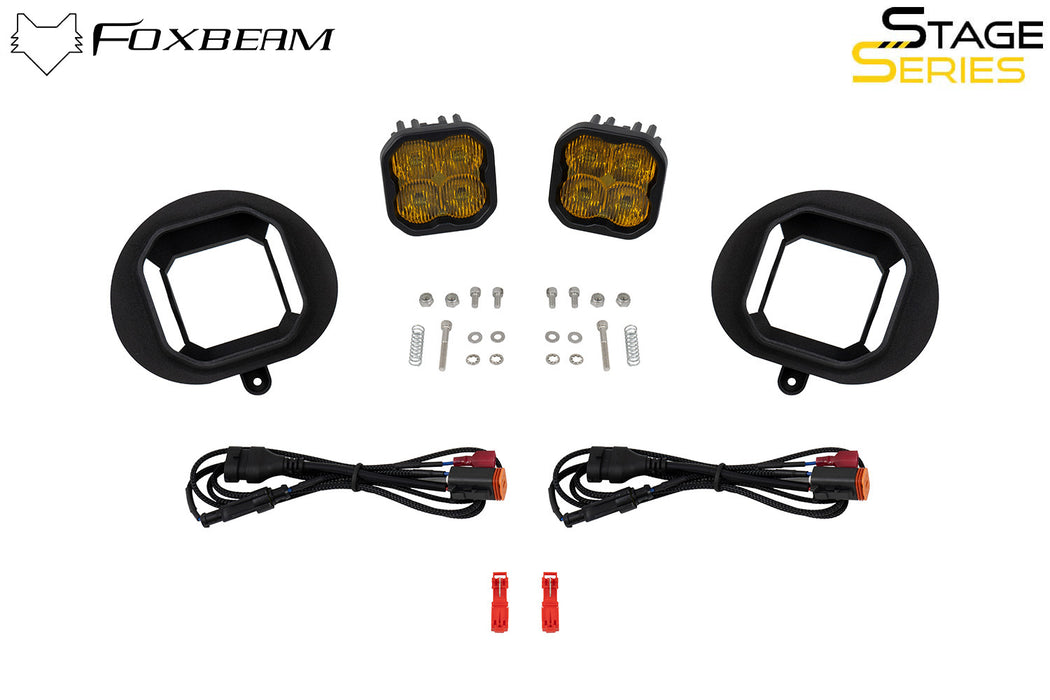 SS3 SAE/DOT Type DR Fog Light Kit Yellow (3000K) Pro (36 watts) Yellow SAE Fog Diode Dynamics - TRUCKED UP - Truck Superstore