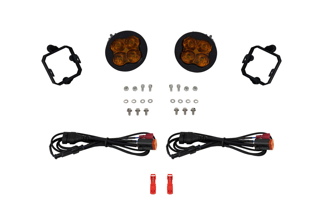 SS3 SAE/DOT Type NO Fog Light Kit Yellow (3000K) Max (38.5 watts) Yellow SAE Fog Diode Dynamics - TRUCKED UP - Truck Superstore