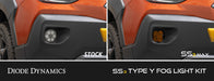 SS3 SAE/DOT Type Y Fog Light Kit Yellow (3000K) Max (38.5 watts) Yellow SAE Fog Diode Dynamics - TRUCKED UP - Truck Superstore