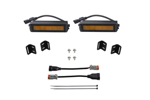 SS6 LED Fog Light Kit for 2022 Toyota Tundra Amber Wide Diode Dymanics - TRUCKED UP - Truck Superstore
