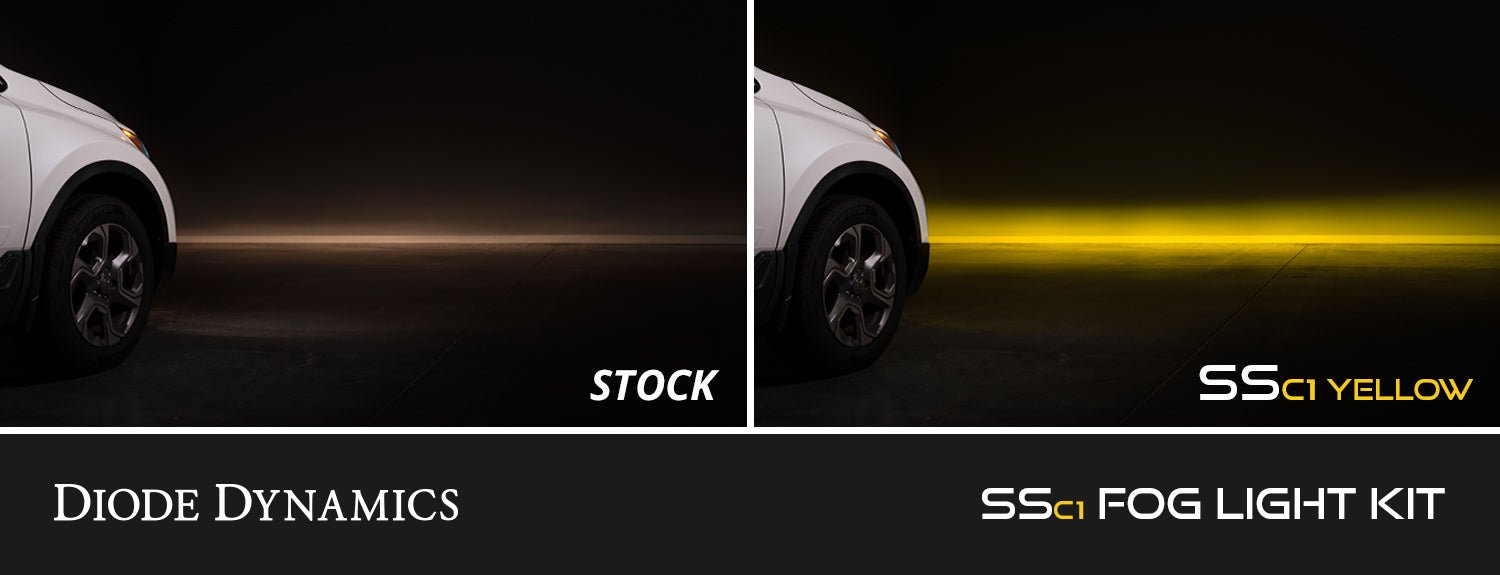 SSC1 SAE/DOT Type G3M Fog Light Kit Cool White (6000K) 3569 White SAE Fog Diode Dynamics - TRUCKED UP - Truck Superstore