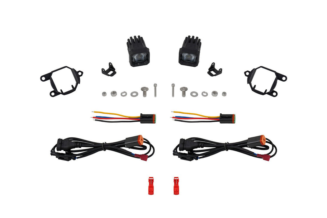 SSC1 SAE/DOT Type G4M Fog Light Kit Cool White (6000K) White SAE Fog Diode Dynamics - TRUCKED UP - Truck Superstore