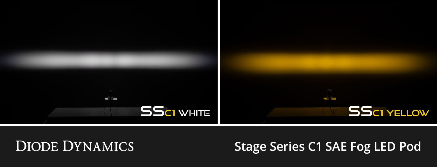 SSC1 Type BM LED Fog Light Kit, Yellow SAE Fog Diode Dynamics - TRUCKED UP - Truck Superstore