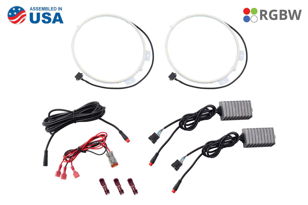 RGBW HD LED Halos for 2018-2021 Jeep JL Wrangler/Gladiator - TRUCKED UP - Truck Superstore