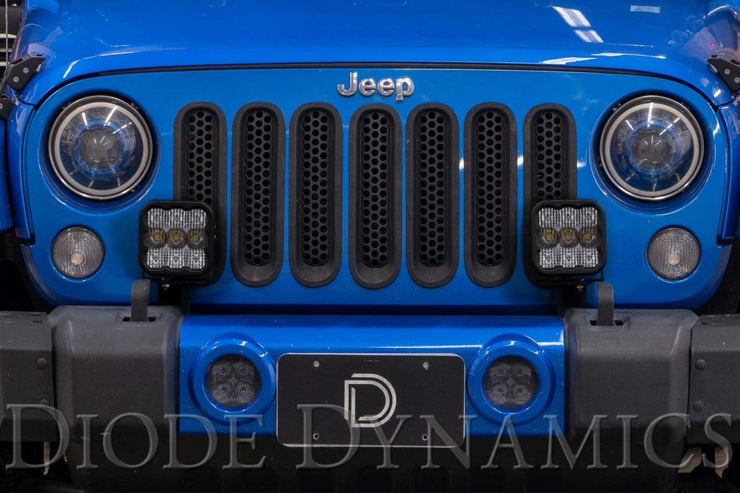Jeep JK SS5 CrossLink Bumper Lightbar Kit Sport Combo Diode Dynamics - TRUCKED UP - Truck Superstore