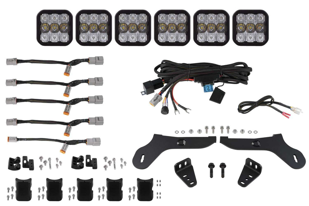SS5 Grille CrossLink Lightbar Kit for 2017-2020 Ford Raptor Pro White Combo Diode Dynamics - TRUCKED UP - Truck Superstore