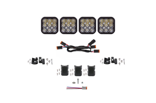 SS5 Pro Universal CrossLink 4-Pod Lightbar White Driving Diode Dynamics - TRUCKED UP - Truck Superstore