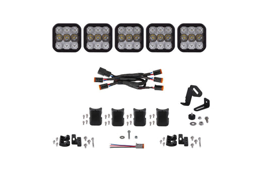 SS5 Pro Universal CrossLink 5-Pod Lightbar White Combo Diode Dynamics - TRUCKED UP - Truck Superstore