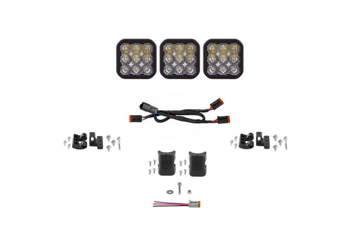 SS5 Sport Universal CrossLink 3-Pod Lightbar White Driving Diode Dynamics - TRUCKED UP - Truck Superstore