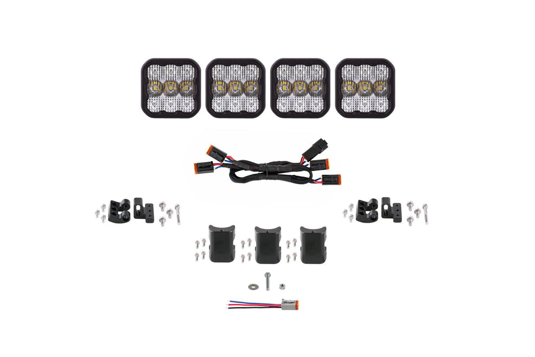 SS5 Sport Universal CrossLink 4-Pod Lightbar White Combo Diode Dynamics - TRUCKED UP - Truck Superstore