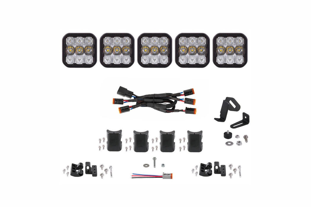 SS5 Sport Universal CrossLink 5-Pod Lightbar White Combo Diode Dynamics - TRUCKED UP - Truck Superstore