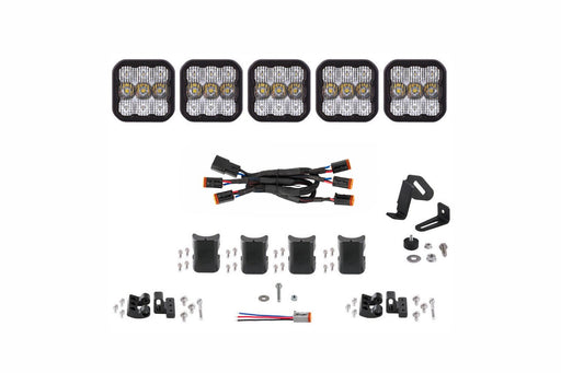 SS5 Sport Universal CrossLink 5-Pod Lightbar White Combo Diode Dynamics - TRUCKED UP - Truck Superstore