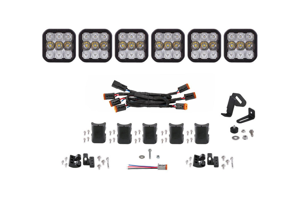 SS5 Sport Universal CrossLink 6-Pod Lightbar White Combo Diode Dynamics - TRUCKED UP - Truck Superstore