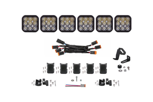 SS5 Sport Universal CrossLink 6-Pod Lightbar White Driving Diode Dynamics - TRUCKED UP - Truck Superstore