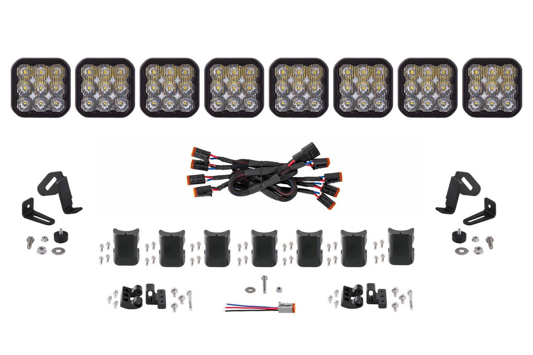 SS5 Sport Universal CrossLink 8-Pod Lightbar White Driving Diode Dynamics - TRUCKED UP - Truck Superstore