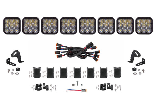 SS5 Sport Universal CrossLink 8-Pod Lightbar White Driving Diode Dynamics - TRUCKED UP - Truck Superstore