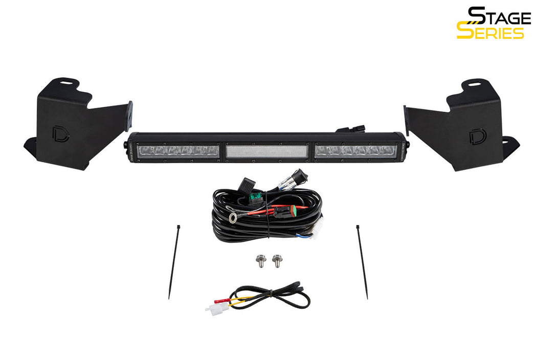 Stealth Bumper Light Bar Kit for 2022 Toyota Tundra White Combo Diode Dymanics - TRUCKED UP - Truck Superstore