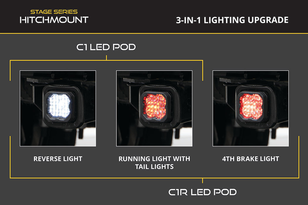 HitchMount LED Pod Reverse Kit C1R Diode Dynamics - TRUCKED UP - Truck Superstore