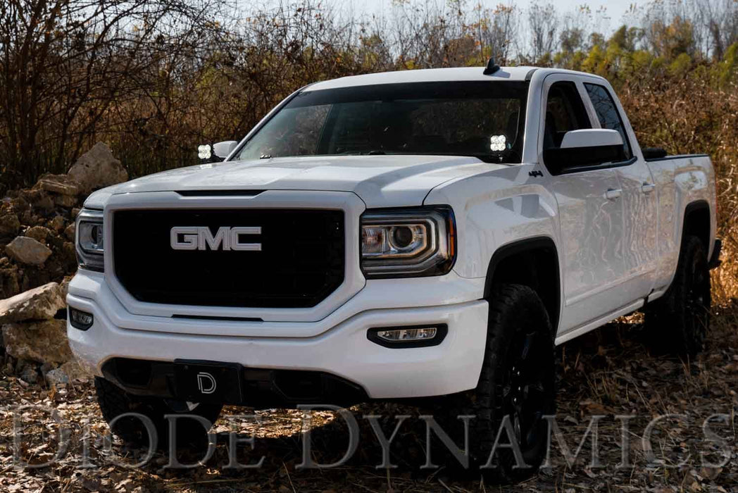 SS3 LED Ditch Light Kit for 2014-2019 GMC Sierra 1500, Sport White Combo Diode Dynamics - TRUCKED UP - Truck Superstore