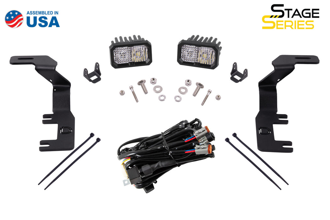 SS3 LED Ditch Light Kit for 2015-2021 Chevrolet Colorado, Pro White Combo Diode Dynamics - TRUCKED UP - Truck Superstore