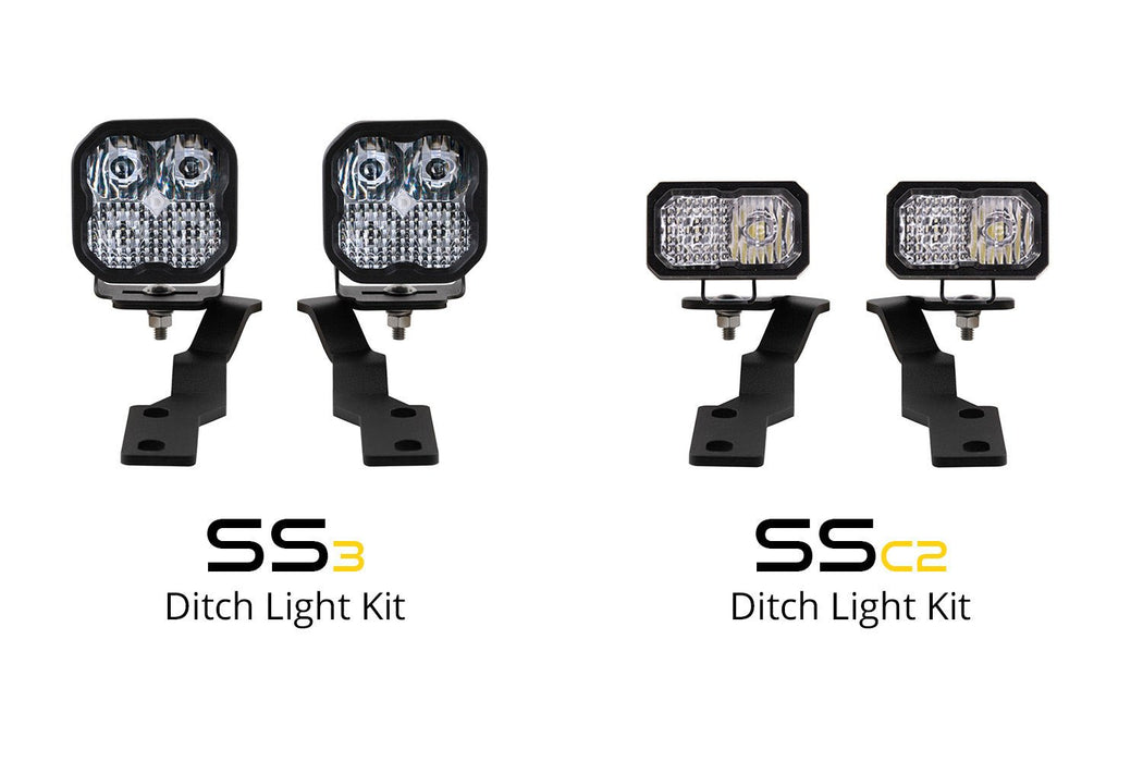 SS3 LED Ditch Light Kit for 2016-2021 Toyota Tacoma, Sport White Combo Diode Dynamics - TRUCKED UP - Truck Superstore