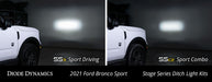 SS3 LED Ditch Light Kit for 2021 Ford Bronco Sport, Sport Yellow Combo Diode Dynamics - TRUCKED UP - Truck Superstore