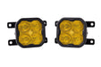 SS3 LED Fog Light Kit for 2010-2018 Ford Transit Connect Yellow SAE Fog Sport w/ Backlight Diode Dynamics - TRUCKED UP - Truck Superstore