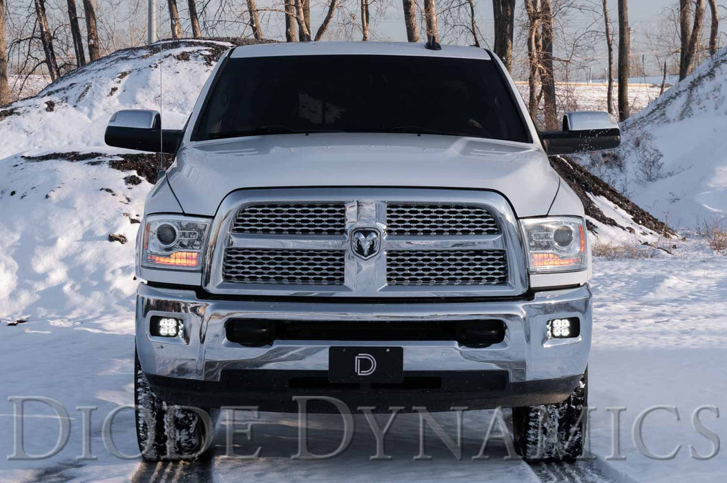 SS3 LED Fog Light Kit for 2010-2018 Ram 2500/3500 Yellow SAE Fog Max w/ Backlight Diode Dynamics - TRUCKED UP - Truck Superstore