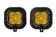 SS3 LED Fog Light Kit for 2011-2016 Ford Super Duty F-250/F-350 Yellow SAE Fog Sport w/ Backlight Diode Dynamics - TRUCKED UP - Truck Superstore