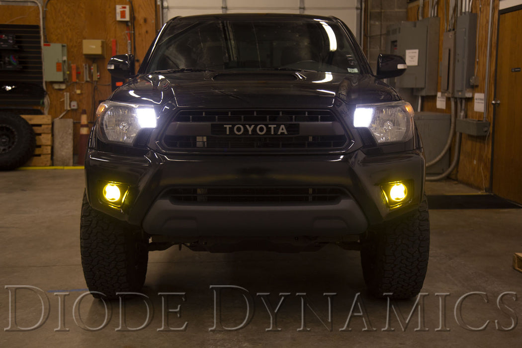 SS3 LED Fog Light Kit for 2012-2015 Toyota Tacoma White SAE Fog Sport w/ Backlight Diode Dynamics - TRUCKED UP - Truck Superstore