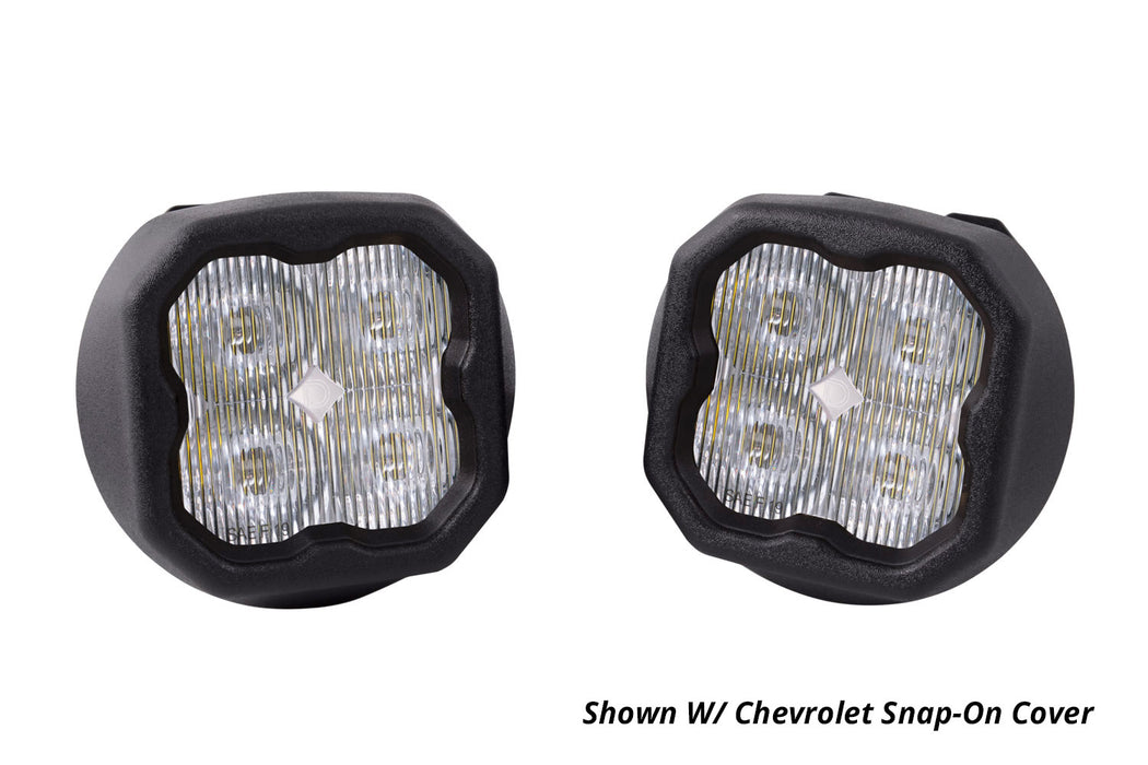 SS3 LED Fog Light Kit for 2015-2021 Chevrolet Colorado Yellow SAE Fog Max w/ Backlight Diode Dynamics - TRUCKED UP - Truck Superstore