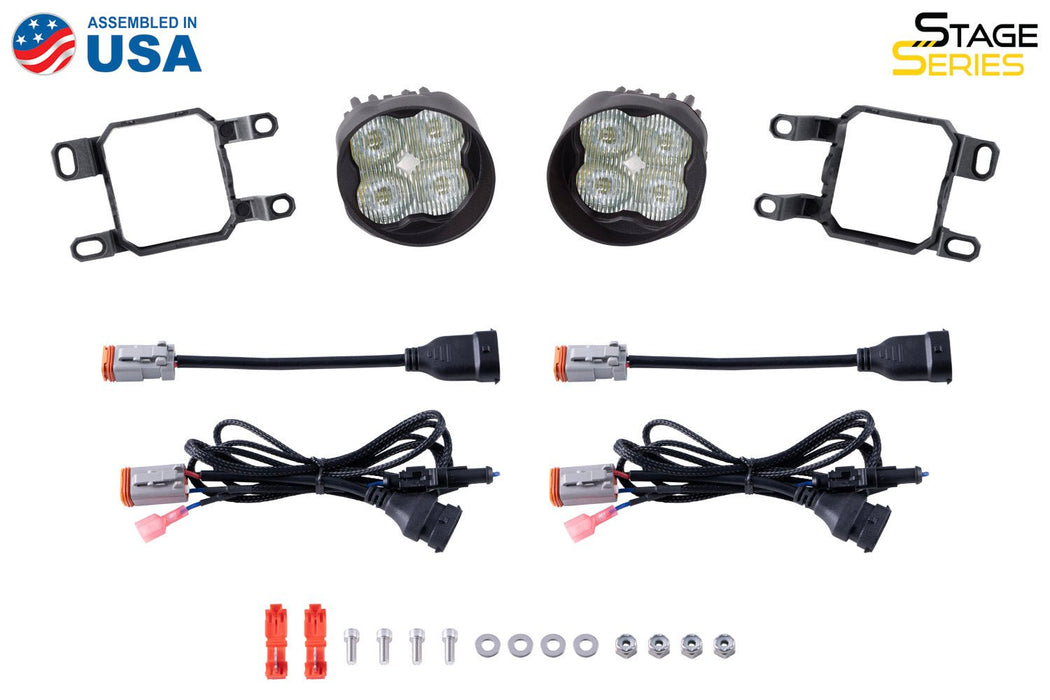 SS3 LED Fog Light Kit for 2018-2020 Toyota Sienna, White SAE Fog Pro with Backlight Diode Dynamics - TRUCKED UP - Truck Superstore