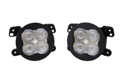 SS3 LED Fog Light Kit for 2018-2021 Jeep JL Wrangler White SAE Fog Max w/ Backlight Type M Bracket Kit Diode Dynamics - TRUCKED UP - Truck Superstore