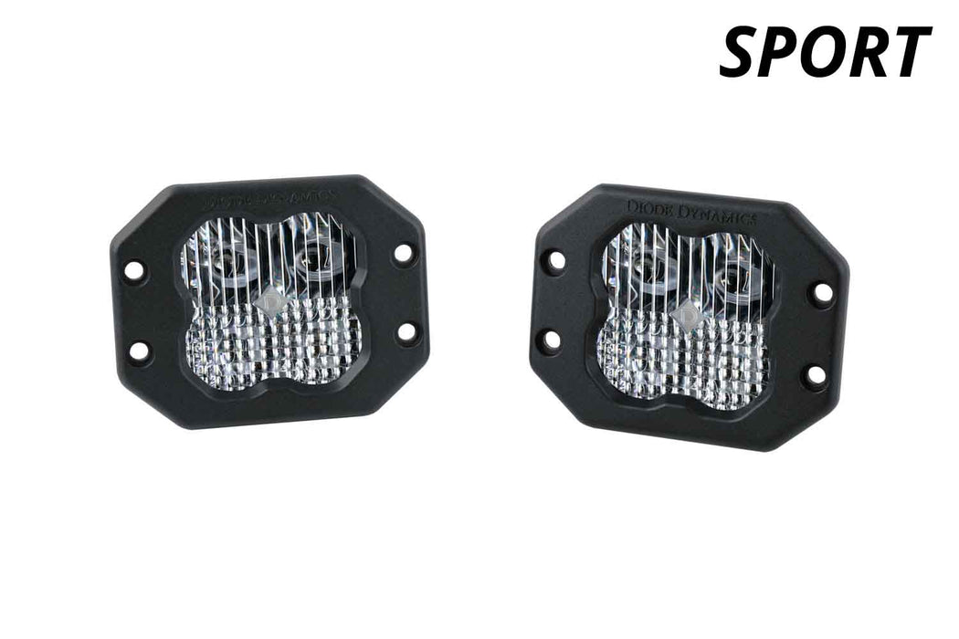 SS3 Sport ABL White Flood Flush Pair Diode Dynamics - TRUCKED UP - Truck Superstore