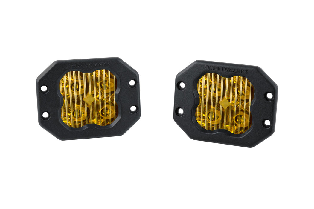 SS3 Sport ABL Yellow Driving Flush Pair Diode Dynamics - TRUCKED UP - Truck Superstore
