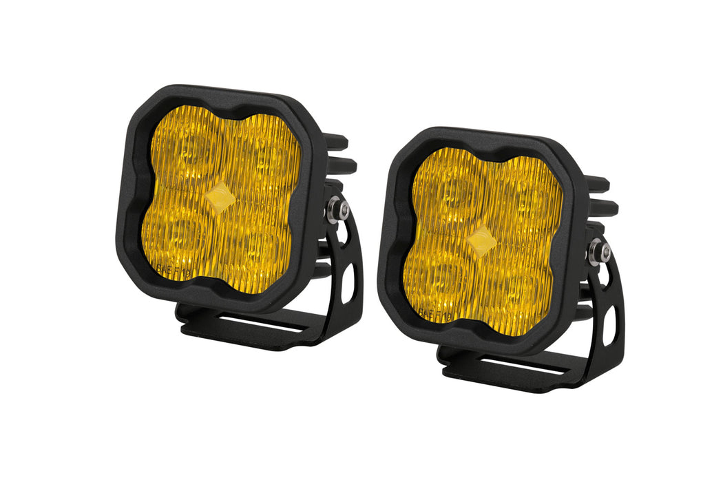 SS3 Sport ABL Yellow SAE Fog Standard Pair Diode Dynamics - TRUCKED UP - Truck Superstore